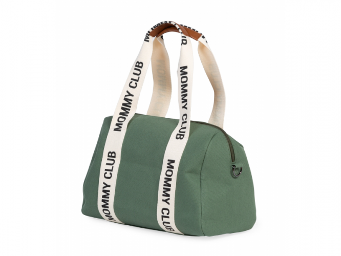 Childhome Přebalovací taška Mommy Club Signature Canvas Green