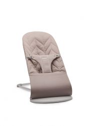 BabyBjörn Lehátko BLISS  Sand Grey Woven Petal , sv.šedá konstrukce