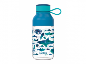 Quokka Plastová láhev Ice Kids s poutkem Sea Animals 430 ml