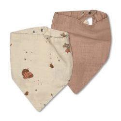 NUUROO Villads Mušelínový bryndáček 2 ks Unicorn/Rose Dust