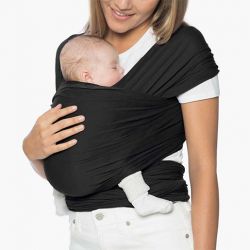 Ergobaby Aura wrap/šátek na nošení Pure black