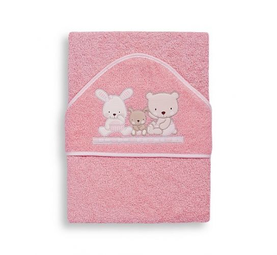 Interbaby Osuška froté Love růžová