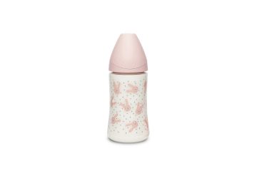 Suavinex Premium Láhev 270 ml 3P HYGGE králík růžová