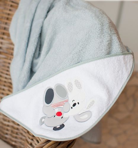 Interbaby Osuška froté Přátelé šedá