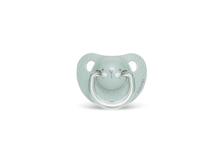 Suavinex Premium Dudlík anatomický HYGGE 0-6 m Vousky zelené
