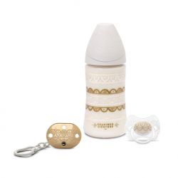 Hc gold set láhev 270 ml + dudlík 0-4m + klip