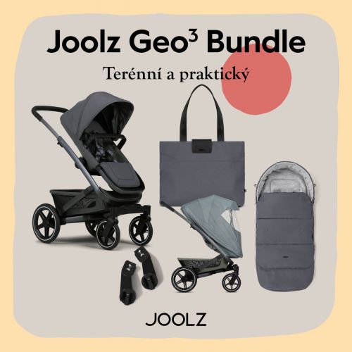Kočárek Joolz Geo3 Kompletní set Pure grey + Dárky