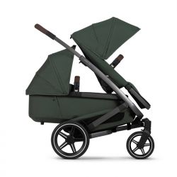 Joolz Geo3 duo komplet - Urban green - madlo Mid brown carbon