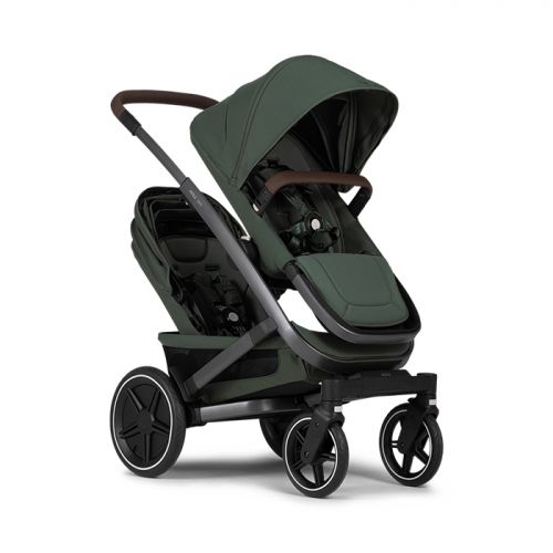 Kočárek Joolz Geo3 twin komplet - Urban green - madlo Mid brown carbon