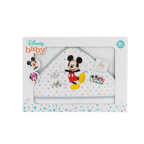 Interbaby Osuška froté Mickey bílošedá