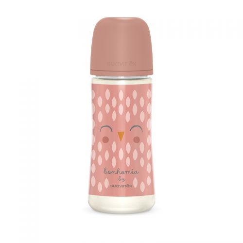 Suavinex Láhev BONHOMIA 360 ml fyziologická SX PRO +6 LF růžová