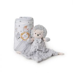 INTERBABY | SET - OSUŠKA froté 100x100 SAFARI + PŘÍTULKA - šedá