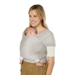 Ergobaby ŠÁTEK Knit Baby Wrap - Grey Stripes