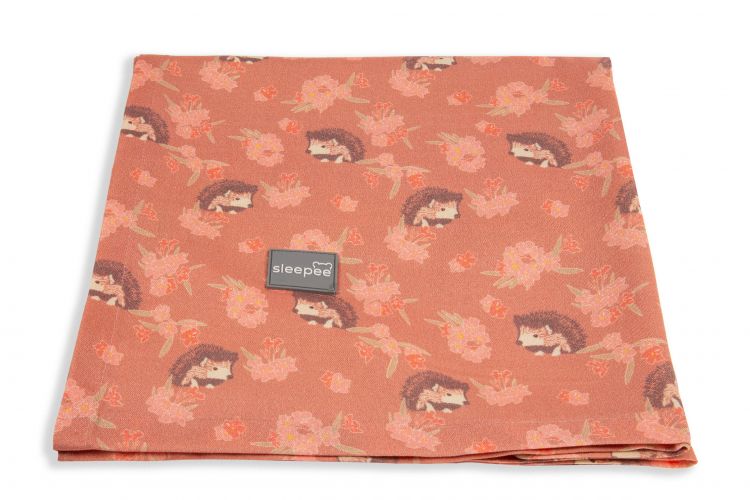 Sleepee Bambusová deka/šátek Bamboo 3v1 Vintage Animals Amaranth
