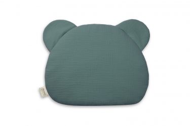 Sleepee Mušelínový plochý polštář Teddy Bear Ocean Green Světlejší zelená