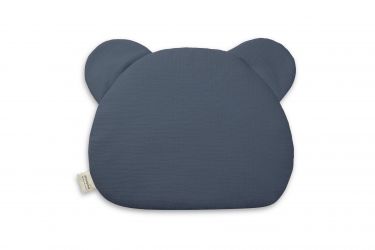 Sleepee Mušelínový plochý polštář Teddy Bear Petrol modrá