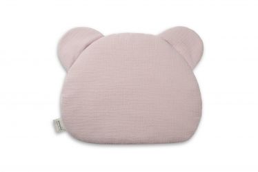 Sleepee Mušelínový plochý polštář Teddy Bear Rose růžová