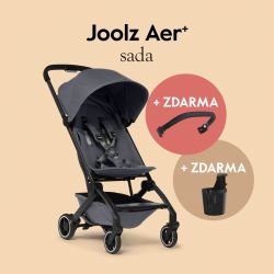Kočárek Joolz AER+ Stone grey l SADA madlo a držadlo na nápoj