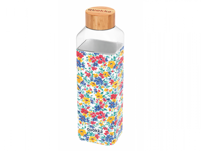Quokka Skleněná láhev Storm Ditsy Floral 700 ml