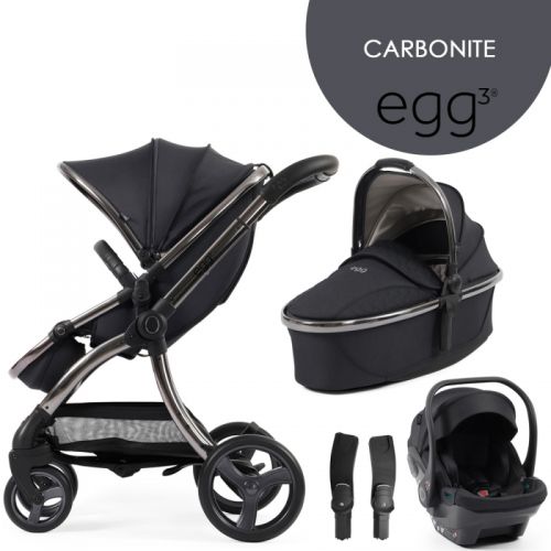Kočárek BabyStyle Egg3 set 4 v 1 Carbonite 2025