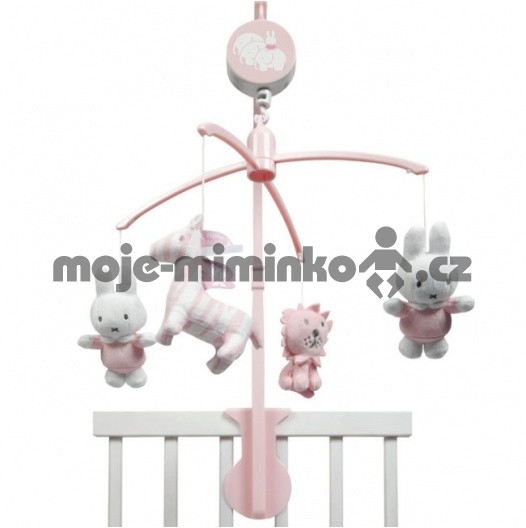 Tiamo kolotoč zajíček Miffy safari - pink