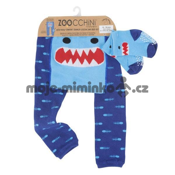 Zoocchini Set  legínky a ponožky Žralok 6 - 12 měs